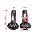 Pikkukuva 2 / 5: 7/8\" 22mm Ohjaustangon Kahvat Moottoripyörän Protaper Ohjaustangon Kahvat Pro Taper Motocross Ohjaustangon Kahvat Kumigeeli Käsikahvat Jarrut (Punainen)