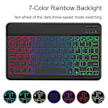 Miniatyrbillede 3 af 5: Samsung Galaxy Tab A9+ Læder Etui med Aftageligt RGB Baggrundsbelyst Tastatur Style E