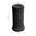 Miniatyrbilde 2 av 4: 24 stk. Møbel Sklisikre Elastiske Sokker, Strikkede Møbelputer - Black