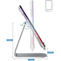 Miniatyrbilde 3 av 5: Justerbart nettbrettstativ, iPad-stativ, skrivebordsstativ i aluminium JKW Grey