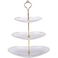 Miniatyrbillede 1 af 7: 3-lags Cupcake Stand, Etagere, Bryllupsdessert Cupcake Stand, Serveringsfad til Godbidder, Etagere, Kageholder White