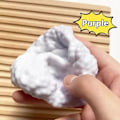 Miniatyrbild 1 av 5: Stressboll med druvform, färgglada pärlor formbar vakuumboll stressboll squishy leksak Purple