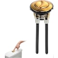Miniatyrbild 1 av 5: 38mm Toalett Dubbel Spolning Tryckknapp, Universal Guld Cistern Toalett Spolningsknappar Standard Ersättningsdel Tillbehör för Badrum Toalett Vattentank