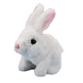 Miniatyrbillede 1 af 5: Bunny Interaktivt Læringslegetøj, Kanin Kan Gå Og Tale - White