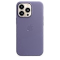 Miniatyrbillede 1 af 2: Læder Telefon Case Til Iphone 13 Pro Læder Case Med Magsafe Wisteria