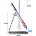 Miniatyrbilde 3 av 5: Justerbart nettbrettstativ, iPad-stativ, skrivebordsstativ i aluminium JKW Black
