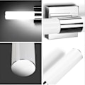 Miniatyrbillede 4 af 5: Badeværelseslampe, 7degobii 16\" tommer 16w 6000k Krom LED Spejllamper Til Badeværelse Væglamper Bar Lig