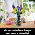 Miniatyrbillede 5 af 5: Højkvalitets 10313 Icons Vildblomstbuket, med Lavendel og Gerbera, Byggesæt til Voksne, Gave, Botanisk Samling, 2024 Se