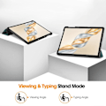 Miniatyrbillede 4 af 5: For Honor Pad X9 Pro Etui Anti-Drop Læder Stand Tablet Cover - Sortligende Grøn Blackish Green
