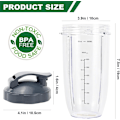 Miniatyrbillede 2 af 6: 5 Dele Blender Reservedele Ekstraktorblad og 950 ml Kop til NutriBullet 600w & 900w Serien, Inklusive 1 Flip-Top To-Go Låg og 2 Gummitætninger