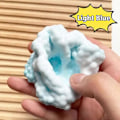 Miniatyrbild 1 av 5: Stressboll med druvform, färgglada pärlor formbar vakuumboll stressboll squishy leksak Light blue