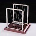 Miniatyrbilde 3 av 3: Newtons Cradle Balanseballer, Fysikk Mekanikk Vitenskapsleker