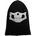 Pikkukuva 3 / 5: Ghost Mask Skull Balaclava Pääkallo Naamio Kokopää Hiihtomaski Neulottu Tuulenpitävä Lämpimämpi Päähine Pyöräilyyn Rullalautailuun Moottoripyöräilyyn Lumilautailuun Ulkoiluun