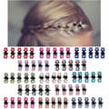 84 Stykker Mini Hårklemmer Anti-Slip Grip Claw Clips Glitter Tee