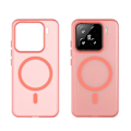 Miniatyrbilde 2 av 5: For Xiaomi 15 Deksel Kompatibelt med MagSafe TPU PC Slim Matt Gjennomsiktig Telefondeksel - Rød Red