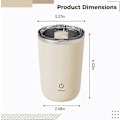 Miniatyrbild 4 av 5: 350ml Automatisk Blender Kaffe Mjölk Juice Blender Elektrisk Rostfritt Stål Off-white