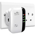 Miniatyrbild 1 av 5: WiFi-förlängare 2024, WiFi-förstärkare, WiFi-repeater, täckning upp till 3000 kvm, anslut 45 enheter, internetförstärkare