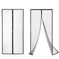 Moskitnät dörr 80/90/100 Bredd x 210/220 cm Magnetiskt Moskitnät Svart