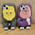 Miniatyrbilde 1 av 5: Epledukken passer til iPhone 15/14promax telefondeksel Xs/Xr tegneserie Svampebob Pai Stjerne Patrick Star 14Plus