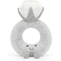 Miniatyrbillede 5 af 5: Jellycat Amuseables Diamant Ring Plyslegetøj, 20 cm | Vielsesring Plys | Forlovelses- og Bryllupsgave