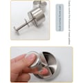 Miniatyrbillede 5 af 7: Justerbar Burgerpresse Hamburger Bøf Maker med Fjederknap, Rustfrit Stål Non-Stick Fyldt Hamburgerpresse Maker 10cm