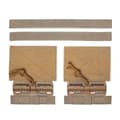 2x Quick Release Spænde Sæt Tube Cummerbund Adapter til Cosplay Værktøj 6094 Sort Brown