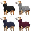 Vintertröja för hund med hög krage Greyhound Whippet Kläder Lurcher Kappa Grey L