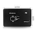 Pikkukuva 2 / 5: USB RFID-lukija 125 kHz EM4100 ID Kosketukseton Herkkyys Älykortinlukija TK4100 Tukee Windows- ja Linux-järjestelmiä