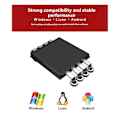Miniatyrbild 3 av 5: USB RFID-läsare 125kHz EM4100 ID Kontaktlös Känslighet Smartkortläsare TK4100 Stödjer Windows System Linux