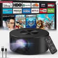 4K Mini Projektor 8000 Lumen LED 1080P WiFi Android/iOS Portabel Hemma Bio US[D],A