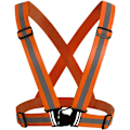 Miniatyrbillede 1 af 7: 2 Pak Refleksvest Justerbar Sikkerhed Hi Vis Høj Synlighed Sportsudstyr til Udendørs Natløb Cykling Vandring Cykling orange