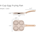 Miniatyrbild 4 av 5: Äggpanna Omelettpanna, 4-kopps Nonstick Granit Omelettstekpanna - Pannkakspanna och Hälsosam Äggkokare Lämplig för Gasspis & Induktionshäll