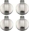 Gasspisknoppar, 4 stycken, Metall, Axeldiameter på 6 mm
