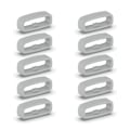 Pikkukuva 1 / 5: Silikoninen Kiinnitysrengas 18mm/20mm/22mm Rannekkeen Pidike Vyölenkit 10kpl Gray 18MM