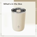 Miniatyrbild 5 av 5: 350ml Automatisk Blender Kaffe Mjölk Juice Blender Elektrisk Rostfritt Stål Off-white