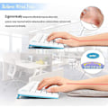 Miniatyrbillede 3 af 5: 2-pak Bærbar Computer Albue Håndledspude, Premium Memory Cotton Skrivebord Tastatur Armstøtte Måtte (7,9 X 11,8 tommer)