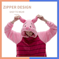 Miniatyrbilde 2 av 4: Tonwhar Småbarn Baby Tiger Dinosaur Dyr Kostyme Karneval Hette Romper Jumpsuit Piglet 125cm