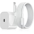 iPhone Hurtiglader USB-C 20W Strømadapter med Kabel