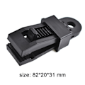 Miniatyrbillede 5 af 5: 10 stk. Gul Presenningsclips, Teltclips, Plastclips - Til Udendørs Aktiviteter