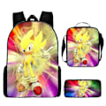 Pikkukuva 1 / 5: Sonic Ala-asteen Koululaukku Kolmiosainen Setti Anime Sarjakuva Reppu Olkalaukku Penaali korkealaatuinen 19 Shoulder bag