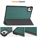 Miniatyrbillede 3 af 5: For Honor Pad X9 Pro Etui Anti-Drop Læder Stand Tablet Cover - Sortligende Grøn Blackish Green