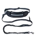 Flexibelt hundkoppel med midjeväska, Svart Svart