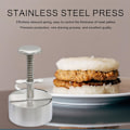 Miniatyrbillede 4 af 8: Justerbar Burgerpresse Hamburger Bøf Maker med Fjederknap, Rustfrit Stål Non-Stick Fyldt Hamburgerpresse Maker 8cm
