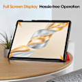 Miniatyrbillede 4 af 4: For Honor Pad X9 Pro Etui Anti-Drop Læder Stand Tablet Cover - Rød Red