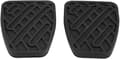 Broms Kopplingspedal Pad, Auto Broms Kopplingspedal Pad Gummi Skydd (2st, svart)[D]