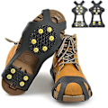 Miniatyrbillede 4 af 5: 10-stud Universal Ice No Slip Snow Shoe Spikes Grips Cleats - M