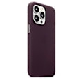 Miniatyrbillede 2 af 3: Læder Telefon Case Til Iphone 13 Pro Læder Case Med Magsafe Dark Cherry