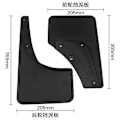 Miniatyrbillede 2 af 5: 4 stk. bil mudflaps til Suzuki Jimny 2019 2020 2021 2022 2023 stænklapper skærm mud flap beskyttelse stænkskærme foran bag red 4pcs jimny