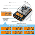 Miniatyrbilde 2 av 5: 0,001 g Elektronisk digitalvekt Bærbar minivekt Presisjons profesjonell lommevekt Milligram 50 g Kalibreringsvekter