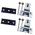 Miniatyrbild 4 av 4: Solpanelhållare, Solpanelhållare End Clamp Kit, Stativ Solmodul 0-60 Individuellt Justerbar Platt Takmonteringsvinkel (utan Teleskopisk Ro